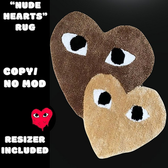 Second Life Marketplace - "nude hearts" area rug